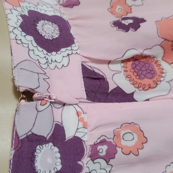 For Love & Lemons Magnolia Maxi Dress In 70’s Pink Floral Print Size XS Fits S - Picture 9 of 13